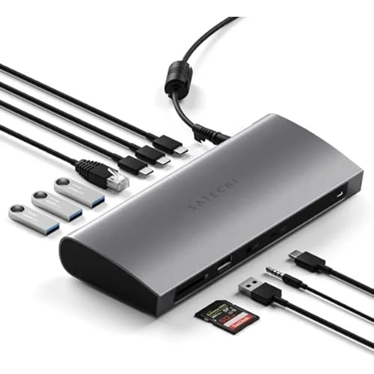 SATECHI Thunderbolt 4 Dock – 12-in-1 – Kompatibel mit M2 & M1 MacBook