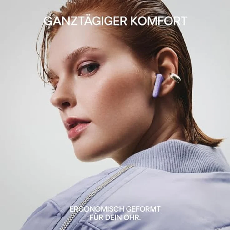 Urbanista Austin 2, True Wireless Stereo Kopfhörer mit 25 Stunden Gesamtspielzeit, Mikrofon mit Geräuschunterdrückung, Violett – Bild 3