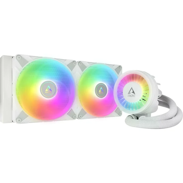 Arctic Liquid Freezer III 280 A-RGB, CPU Wasserkühler mit vorinstallierten Push-Lüftern, Weiß