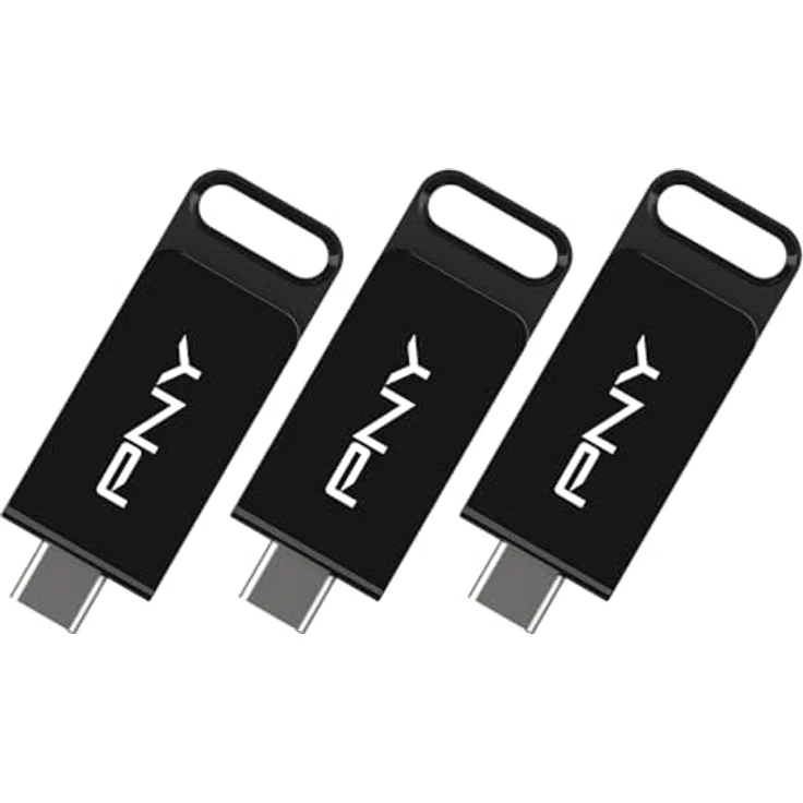 PNY ELITE TYPE-C USB 3.2 128GB X3, USB Stick mit bis zu 120 MB/s, schwarz – Bild 7