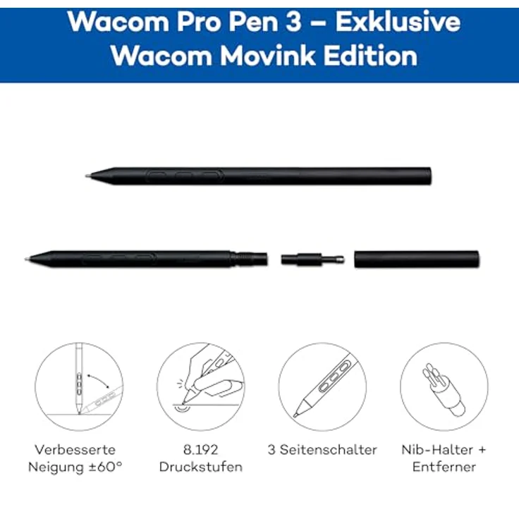 Wacom Movink 13 Grafiktablett Schwarz USB, OLED-Stift-Display, 13,3 Zoll Full-HD – Bild 5