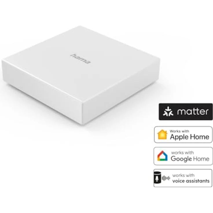Hama Smart Home Hub (Matter, Zigbee, Thread, App-/Sprachsteuerung, weiß) – Bild 4