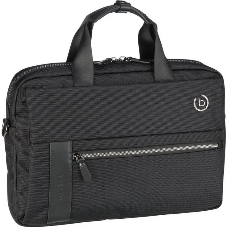 bugatti Aktentasche Nero Workbag Medium, elegante Businessunterlagen-Organisation