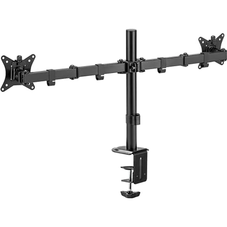 Superior Driak na Monitor 17-32" DUAL, VESA-kompatible TV-Halterung für 2 Monitore, neigbar und drehbar, max. Belastung 18 kg – Bild 5