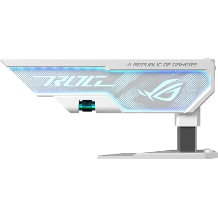 ASUS ROG Herculx Grafikkartenhalter White (Stützhöhe 72-128 mm, integriertes 3D-ARGB-Element, Aura Sync, inkl. Wasserwaage)
