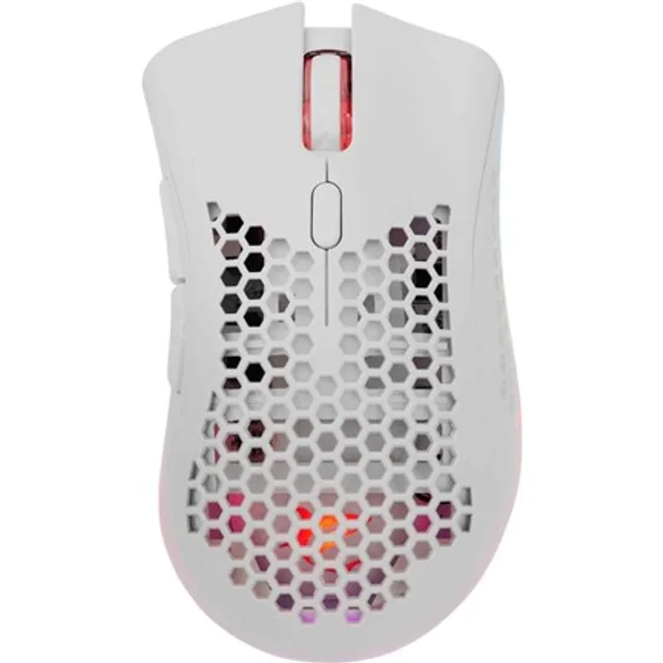 White Shark LIONEL Wireless, Gaming Maus mit 10.000 DPI, RGB-Beleuchtung, ergonomischem Design, weiß