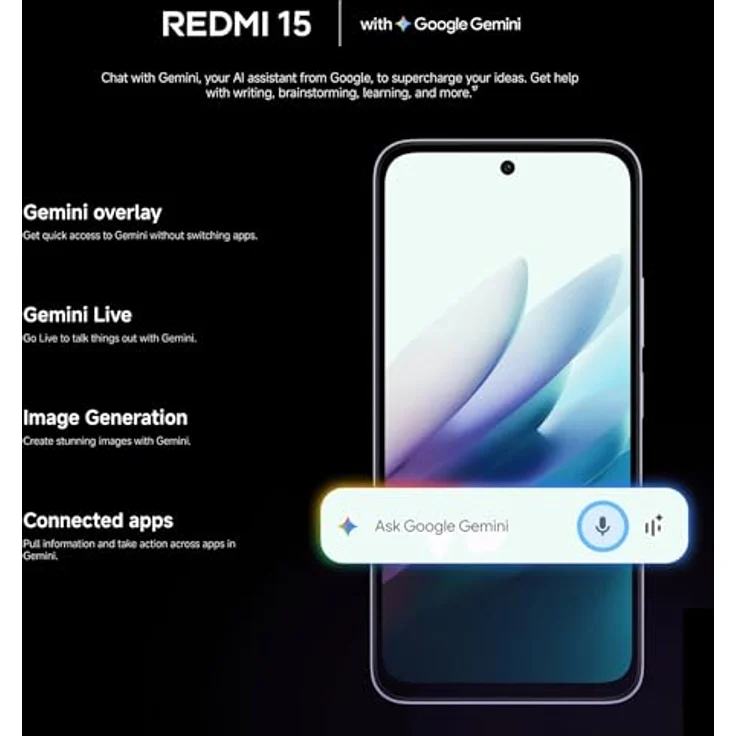 XIAOMI Redmi 15, Smartphone mit 8 GB RAM und 256 GB Speicher, 6,9" 120Hz Display, Snapdragon® 685 Prozessor, 50MP Kamera, 7000mAh, Schwarz Midnight, ohne Ladegerät – Bild 10