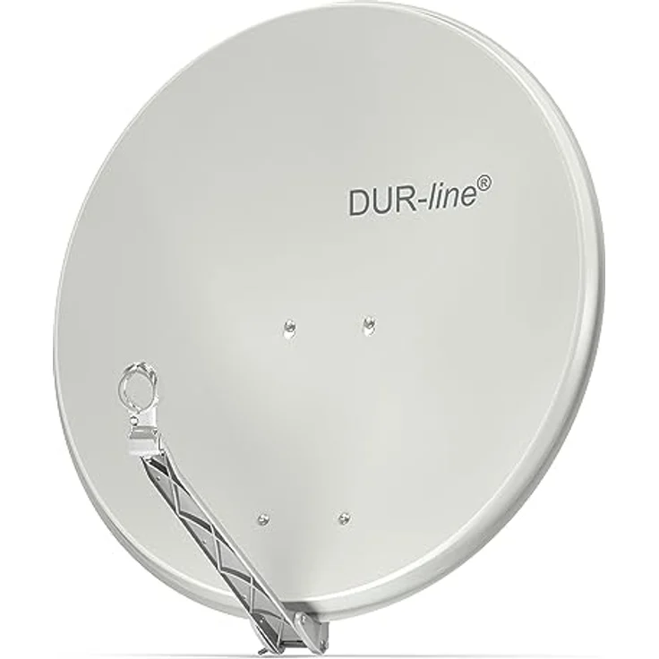 DUR-line Select 75/80cm Hellgrau Satelliten-Schüssel - 3 x Test + Sehr gut + Aluminium Sat-Spiegel – Bild 2