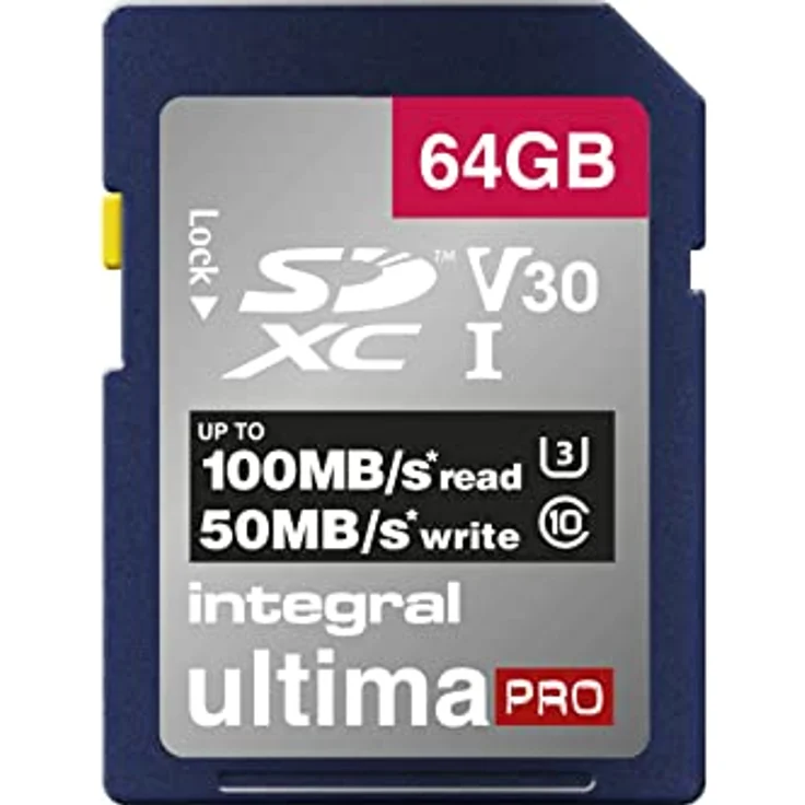 Integral SD-Karte 256 GB, Premium 4K, SDXC Schnellspeicherkarte bis zu 100 MB-s, V30, UHS-I, U3 64 GB 64 GB – Bild 2