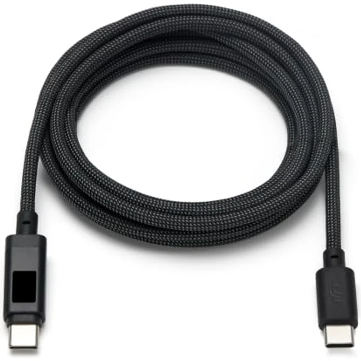 DJI Power 7A USB-C Digital Display Cable, 1.8 m mit integriertem OLED-Display und 240 W Leistungsübertragung – Bild 1
