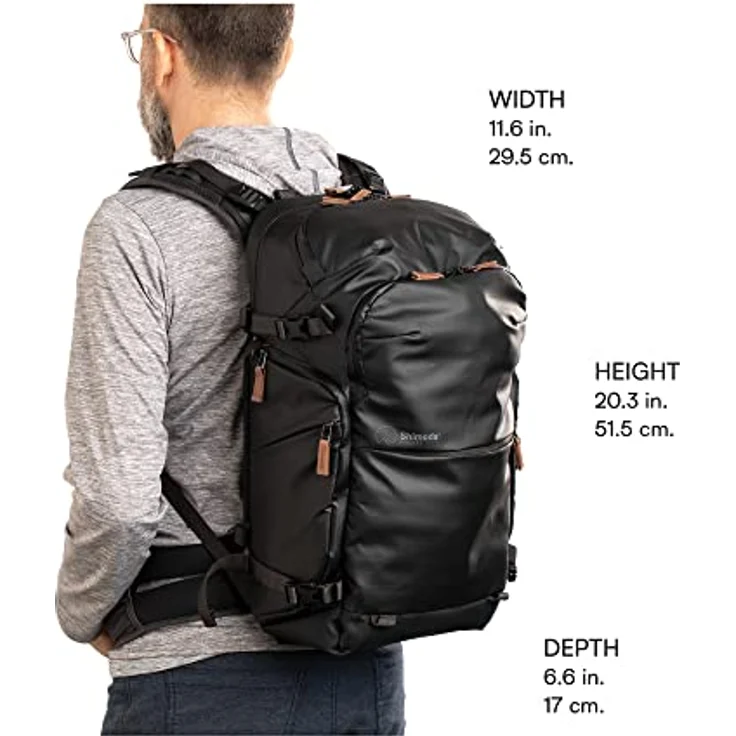 Shimoda Backpack Explore V2 25, Fotorucksack mit Core Unit Small Mirrorless, 25 l, schwarz, handgepäcktauglich – Bild 2