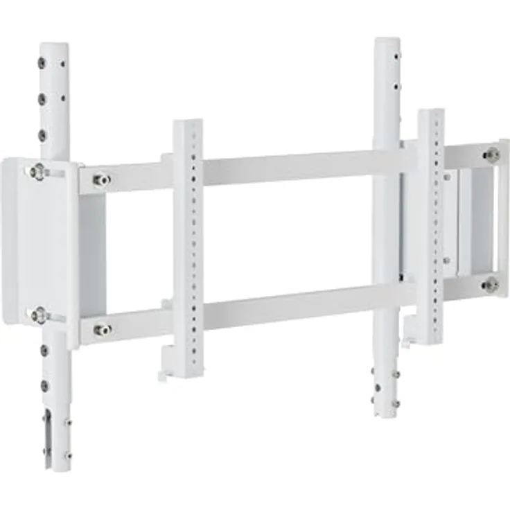 OPLITE R8 auf Top Monitor Mount White, Monitorhalterung für 32 Zoll Bildschirm, Stahlrohre, VESA-kompatibel, maximale Tragkraft 20 kg
