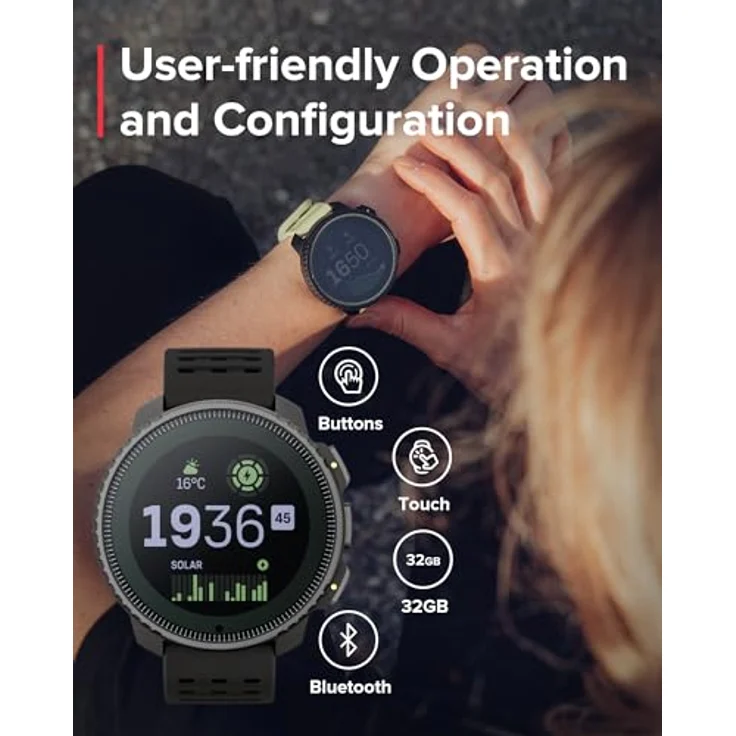 Suunto Vertical Smartwatch (1,4 Zoll) mit bester Akkulaufzeit, Schwarz – Bild 6