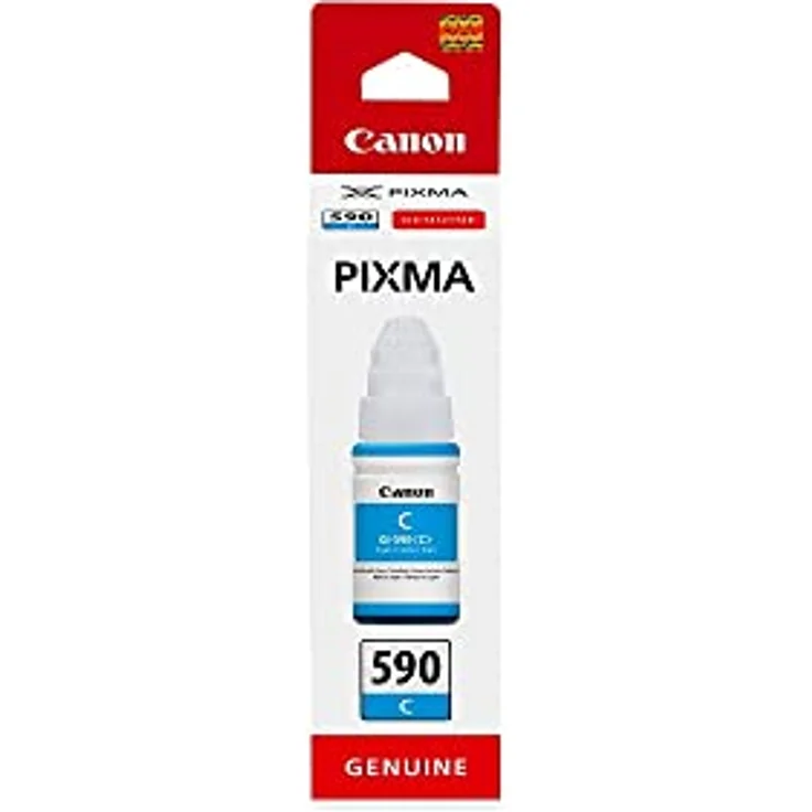 Canon GI-590 Cyan Original Tintenbehälter (Nachfülltinte für Canon PIXMA MegaTank Serie - Modelle PIXMA G3501, PIXMA G4511, PIXMA G1501, PIXMA G2501) – Bild 2
