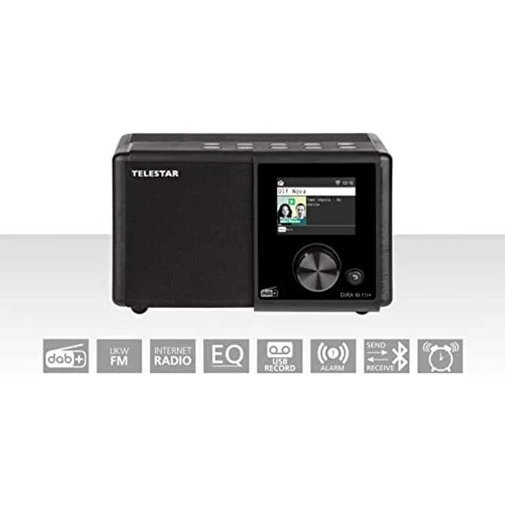 Telestar DIRA M 11i + - DAB+ Digitalradio & Internetradio (UKW/FM/DAB/DAB+ / Internet, WLAN, Mono Radio, EWF Notfallwarnsystem, USB Aufnahmefunktion, Bluetooth, Streamingdienste) schwarz – Bild 2