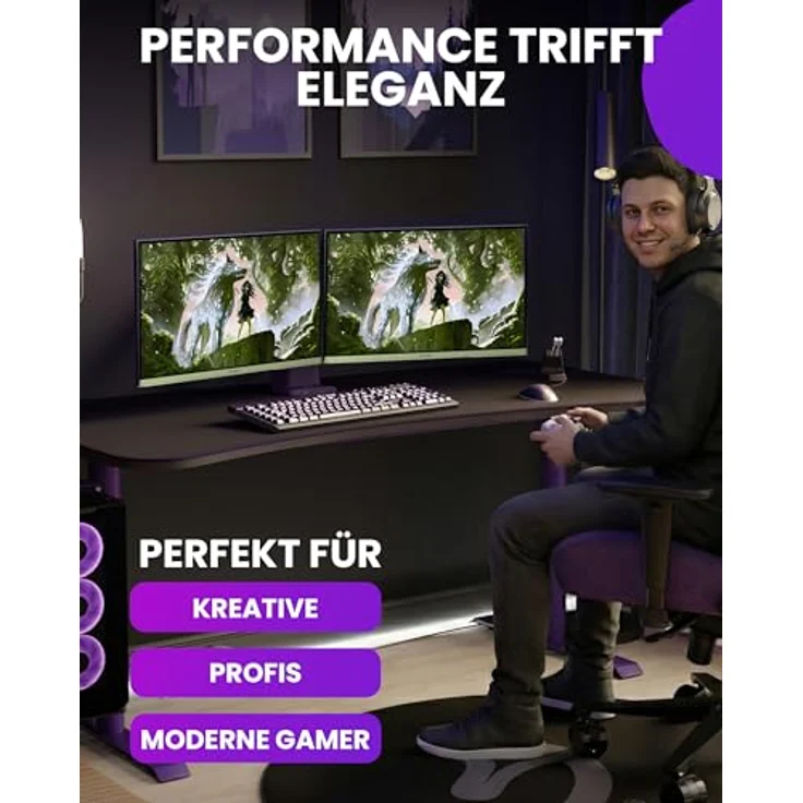 Arozzi Nova 24" Gaming Monitor, IPS 200Hz, Full HD 1080p, Adaptive Sync, HDR10, flimmerfrei, 99% sRGB, waldgrün – Bild 5