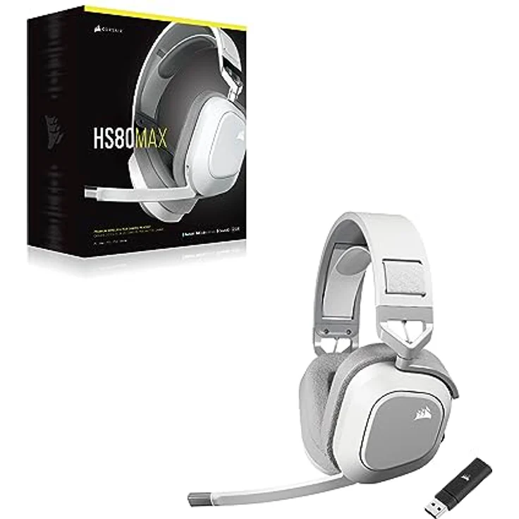 Corsair HS80 MAX Wireless Gaming-Headset, Dolby Atmos, 65 Stunden Akkulaufzeit, Bluetooth, Schwarz – Bild 9