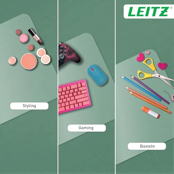 Leitz transparente Schreibtischunterlage, groß 70 x 36 cm, wasserdicht und kratzfest – Bild 5