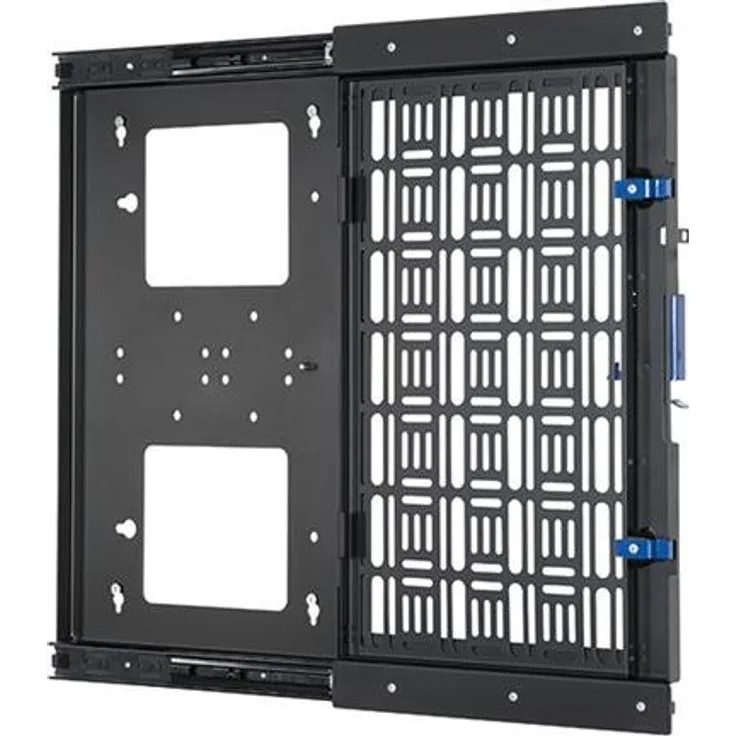 B-Tech BT7888, AV-Standfläche für Audio-/Videokomponenten, herausziehbar und verriegelbar, Schwarz, max. 10 kg