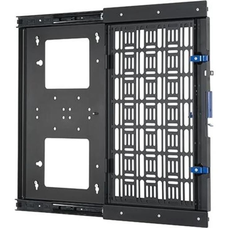 B-Tech BT7888, AV-Standfläche für Audio-/Videokomponenten, herausziehbar und verriegelbar, Schwarz, max. 10 kg