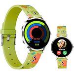 XCOAST LINO TIME Kinder Smartwatch, IP68 wasserdicht, SOS-Notfalltaste, Schrittzähler, grünes Design