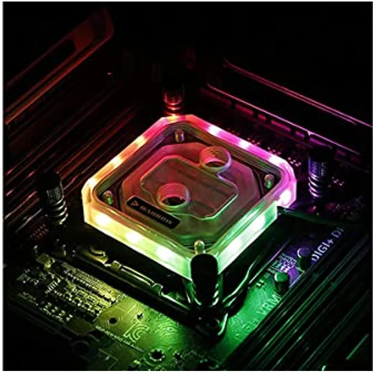 Barrow Intel Platform jetting Micro Waterway CPU Water Block Acrylic Aurora - White - Wasserkühlung mit hochwertigem Material, flexibler Gestaltung und Langlebigkeit – Bild 2