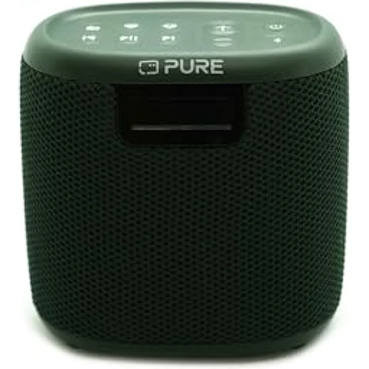 Pure Woodland Mini Outdoor Lautsprecher mit Bluetooth & DAB+/FM Radio (wasserdicht IP67, robust, tragbar, 14h Akku, perfekt für Garten & Camping) Grün – Bild 2