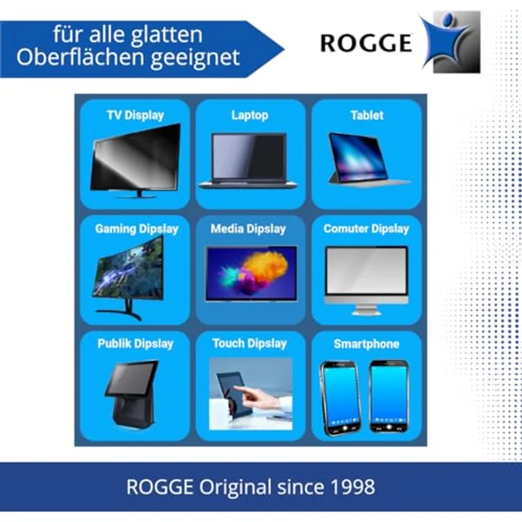 Rogge TFT, Plasma, LED, LCD Bildschirmreiniger 250ml inkl. Reinigungstuch Duo-Clean 10025 1St. – Bild 4