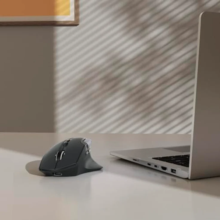 Hama WM-900, Ergonomische Multi-Device Funkmaus mit 3200 DPI und RGB-Beleuchtung, Schwarz, versandkostenfrei – Bild 13