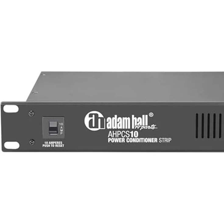 Adam Hall PCS 10 Power Conditioner, 19" Steckdosenleiste mit 8 IEC-Buchsen, Überspannungsschutz und 10A-Sicherungsautomat – Bild 5