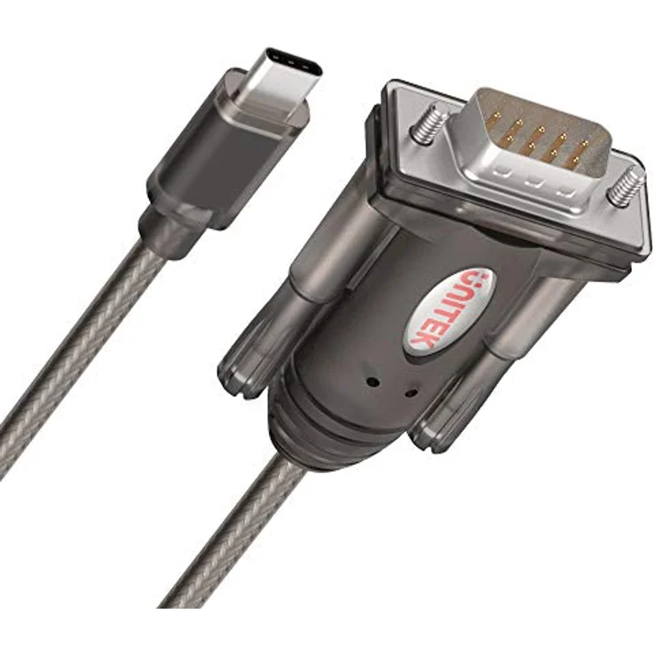 UNITEK Y-1105K USB C zu RS-232 Konverter, 1,5m Kabel, HotPlug, kompatibel mit Windows Server 2003/2008 und Linux, schwarz – Bild 3
