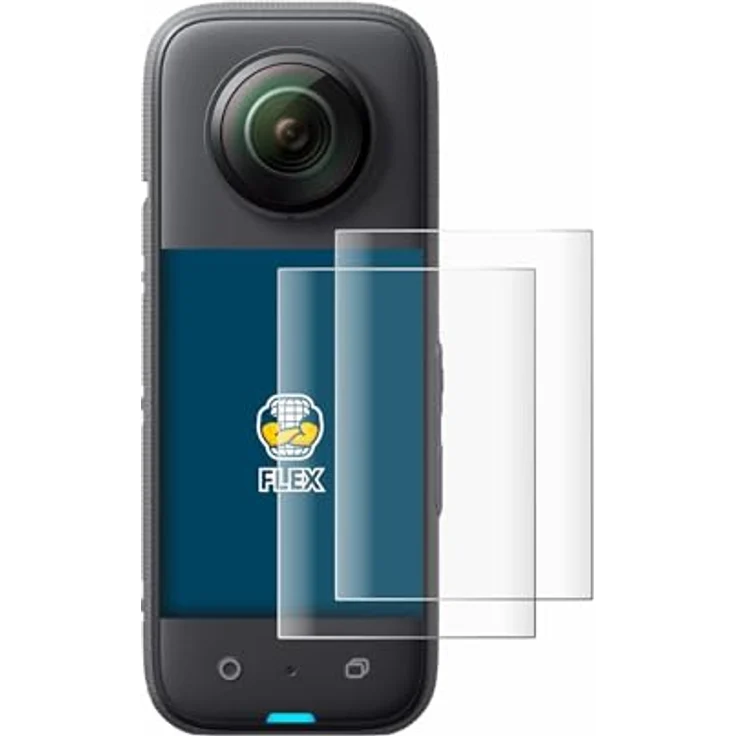 BROTECT 2x Full-Cover Schutzfolie für Insta360 X3 Full-Screen Displayschutz-Folie [3D Curved, Anti-Fingerprint, Kristall-Klar] – Bild 1