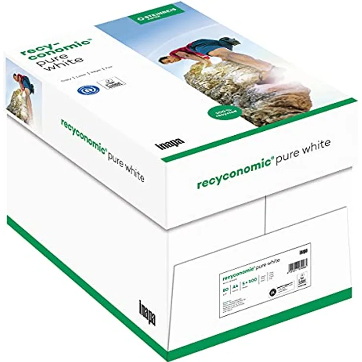 STEINBEIS Kopierpapier Recyconomic Pure White A4 80g weiß RC VE=500 Blatt