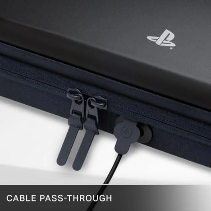 PowerA Schutzhülle für PlayStation Portal Remote-Player, robustes Schutzetui mit Ladekabeldurchführung und Bildschirmschutz, schwarz, offiziell lizenziert – Bild 3