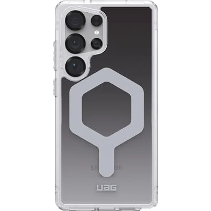 URBAN ARMOR GEAR Plyo Pro Case Samsung Galaxy S25 Ultra Hülle (Offiziell Designed for Samsung Zertifiziert, Magnetring, Wireless Charging kompatibles Cover) schwarz/transparent/Ombre – Bild 4