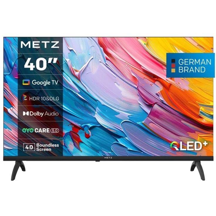 METZ-WERKE TV Metz QLED 40MQF7030Z 40" Full HD Smart TV mit Google TV, HDR10, Dolby Digital, schwarz – Bild 2