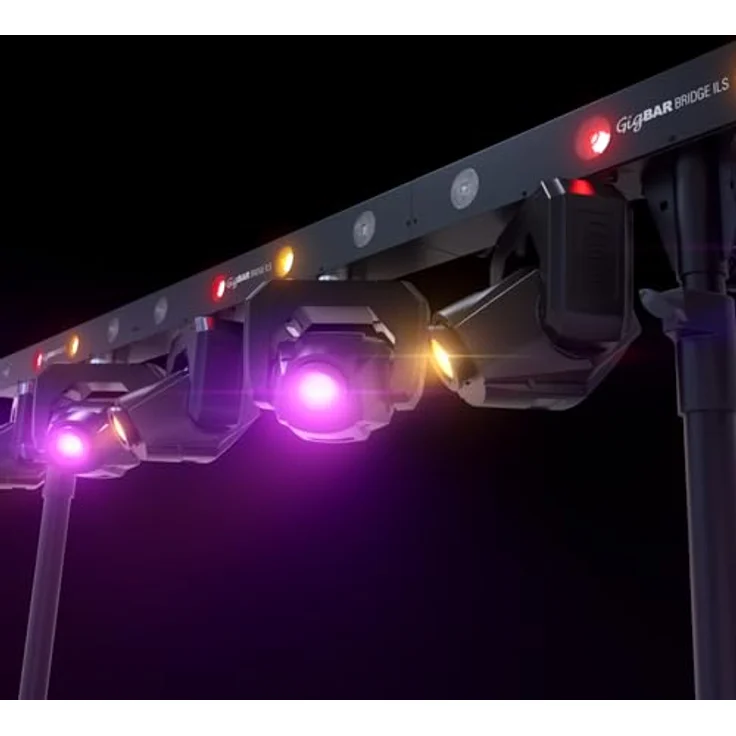 Chauvet DJ GigBAR Bridge ILS, 2-in-1 Partylicht System mit 2 Moving Heads und integriertem Wash Light, DMX-kompatibel, 50.000 Stunden Lebensdauer, LCD Display – Bild 7