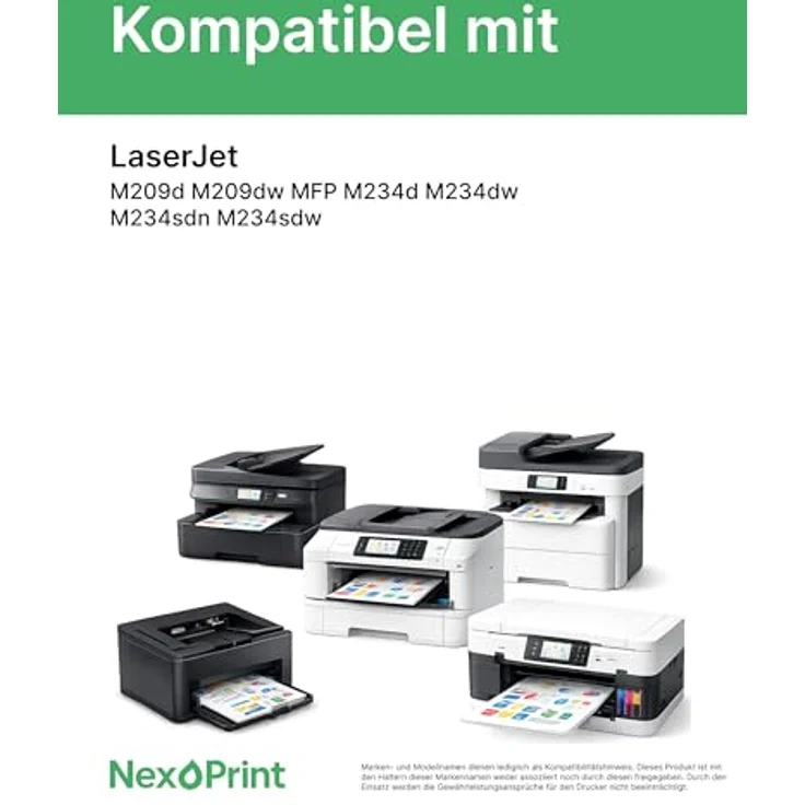 NexoPrint Toner kompatibel zu HP W1350X 135X, schwarz, für LaserJet M209d M209dw MFP M234d M234dw, 2400 Seiten, brillante Druckqualität – Bild 2
