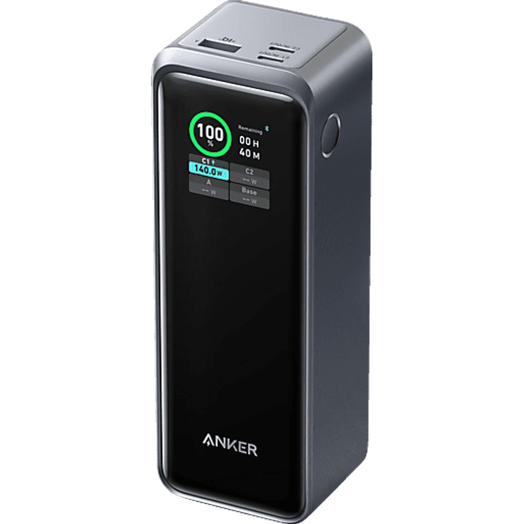 ANKER Prime PowerBank 250W, 27650 mAh, Schwarz, mit 2 USB-C- und 1 USB-A-Anschluss, PD 3.1-Technologie