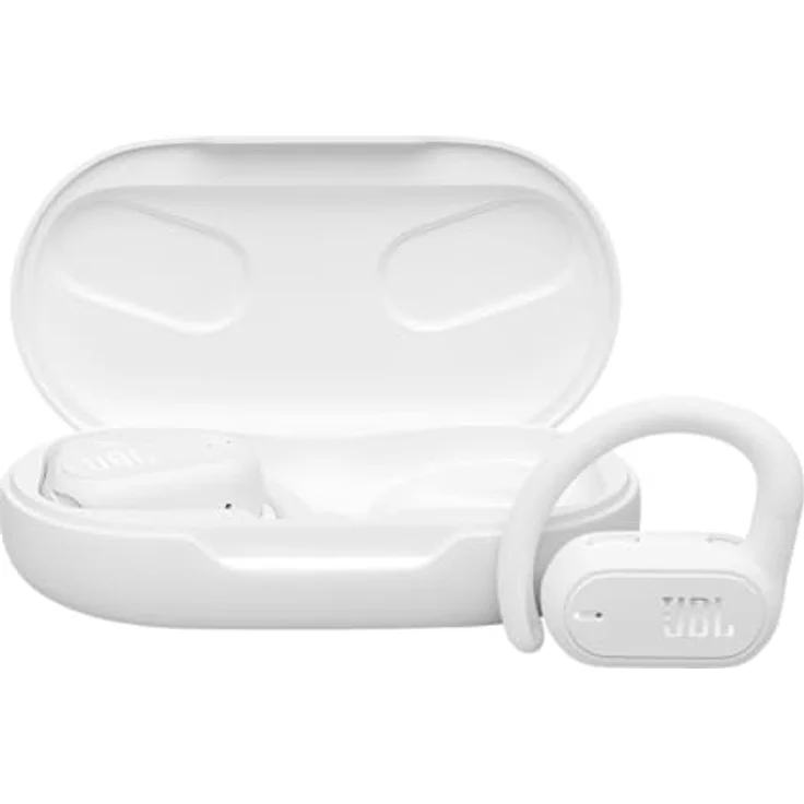 JBL Soundgear Sense – Kabellose Bluetooth-Open-Ear-Kopfhörer – Spritzwassergeschützt und komfortabel – In Weiß – Bild 2