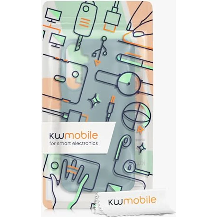 kwmobile Hülle kompatibel mit Samsung Galaxy A25 - weiches TPU Silikon Case für kabelloses Laden - Arctic Night – Bild 7