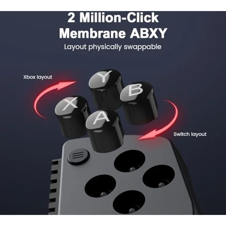 GameSir X5s, Bluetooth Gaming Controller für Switch 2/Android/iOS/PC, mit Hall Effekt Joystick, Dual HD Rumble Motoren, Turbo Funktion, leicht und mobil – Bild 7