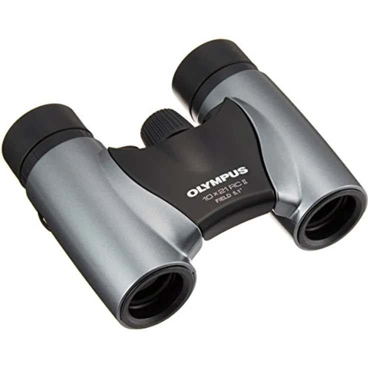 Olympus 10x21 RC II Fernglas mit Tasche silber – Bild 1