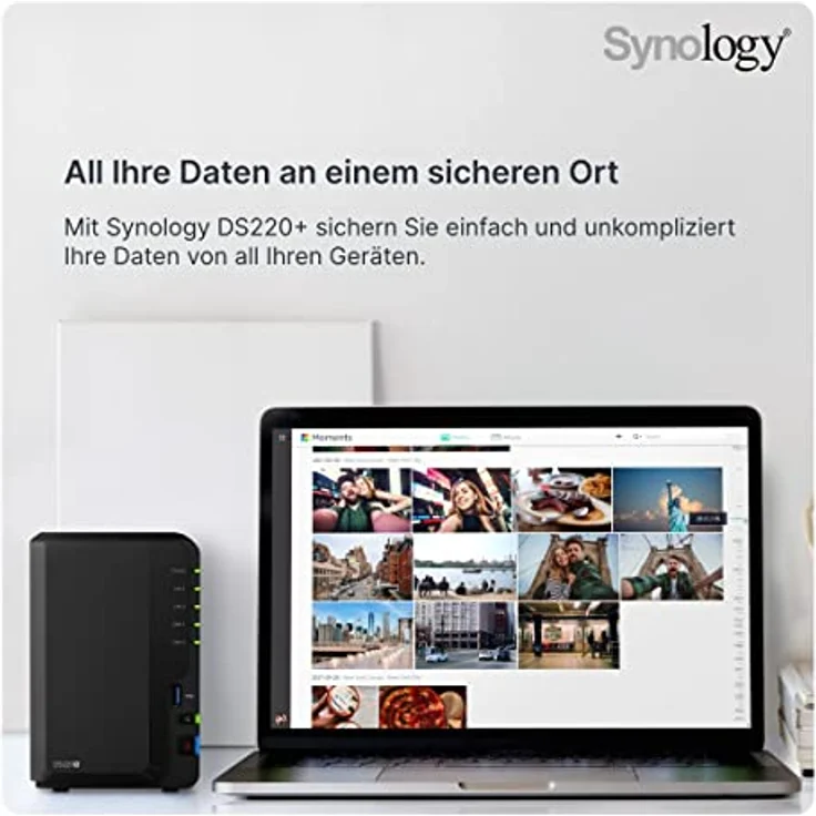 Synology DS220+ 2-Bay 8TB Bundle mit 2x 4TB Red Plus WD40EFZX (DS220+-8tPL) – Bild 2