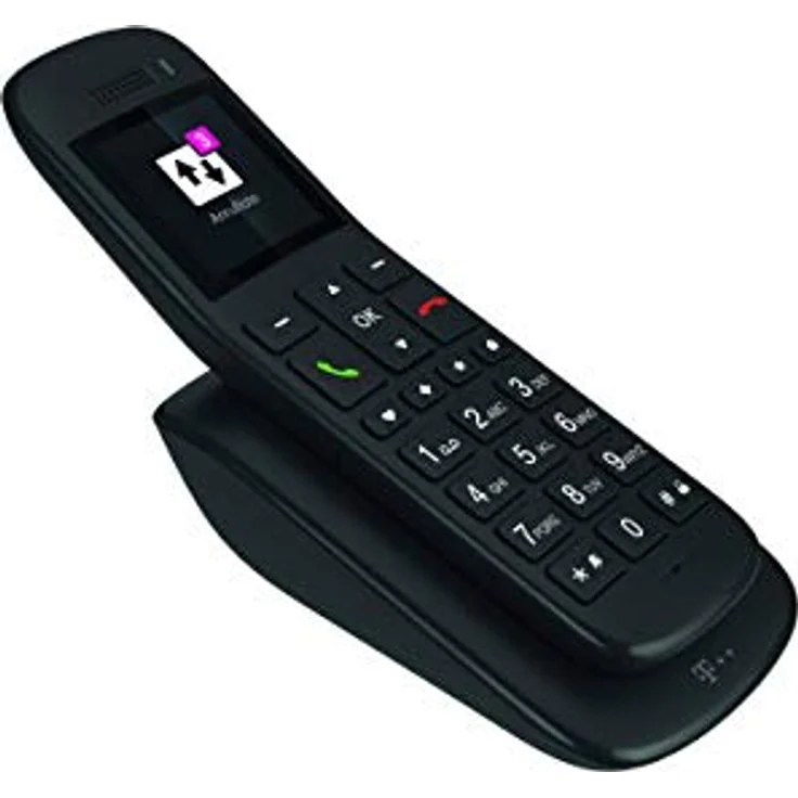 Telekom Speedphone 32, Großtastentelefon IP, mit Ladeschale, ebony, VoIP-Telefon, ebenholz – Bild 4