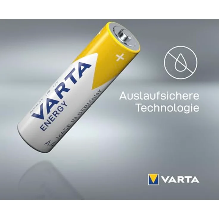VARTA AA Batterien Energy, 12 Stück, Alkaline 1,5V, langlebig und auslaufsicher, für Geräte mit geringem Energiebedarf, Verpackung zu 90% recycelt, Made in Germany – Bild 4
