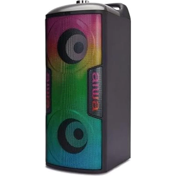 Aiwa Kbtus-100, Bluetooth Party-Lautsprecher in Schwarz mit 3 Jahren Garantie