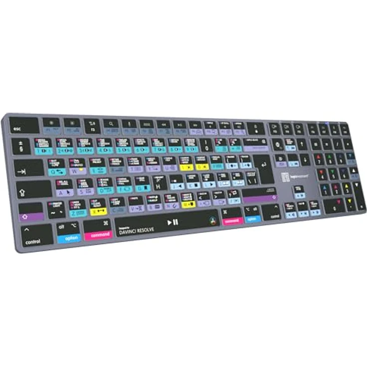LogicKeyboard Logickeyboard Davinci Resolve 18 Titan UK Mac, Tastatur mit über 150 direkten Tastaturkürzeln für effiziente Bearbeitung – Bild 4