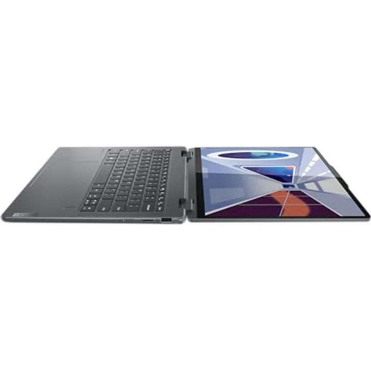 Lenovo Yoga 7 Convertible Laptop | 14" WUXGA OLED Touch Display | AMD Ryzen 5 7535U | 16GB RAM | 512GB SSD | AMD Radeon Grafik | Win11 Home | QWERTZ | grau | inkl. Pen | 3 Monate Premium Care – Bild 3