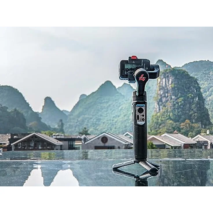 Hohem iSteady Pro4, 3-Achsen Action Camera Gimbal mit iSteady-5.0-Stabilisierung, IPX4 Spritzschutz, 14 Std. Laufzeit, Bluetooth-Kamerasteuerung, schwarz – Bild 6